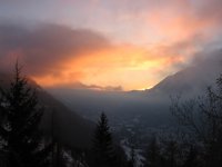 Sonnenuntergang über Chamonix